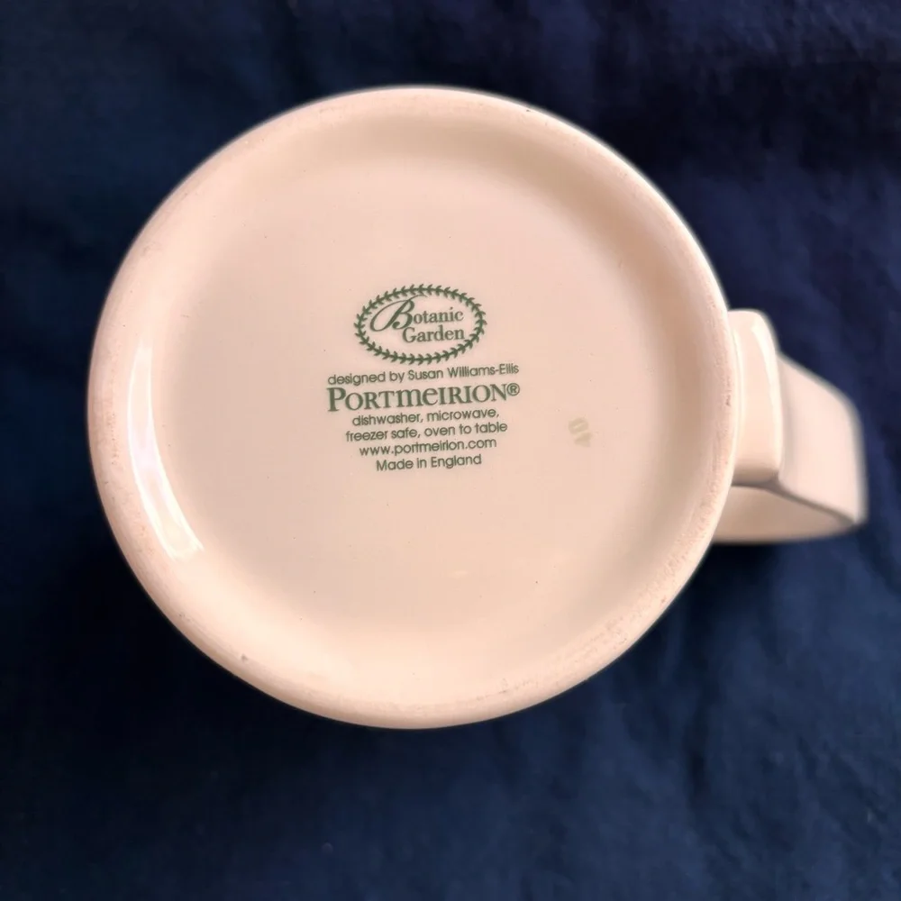 Portmeirion Botanic Garden Rhododendron Mug Cup England - Picture 5 of 6